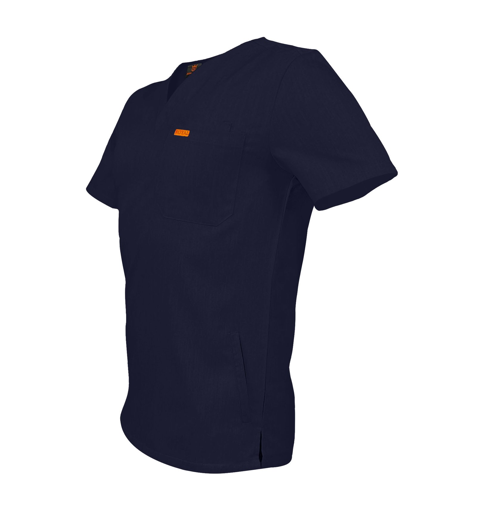 Bluza medicala de barbati slim fit cu patru buzunare