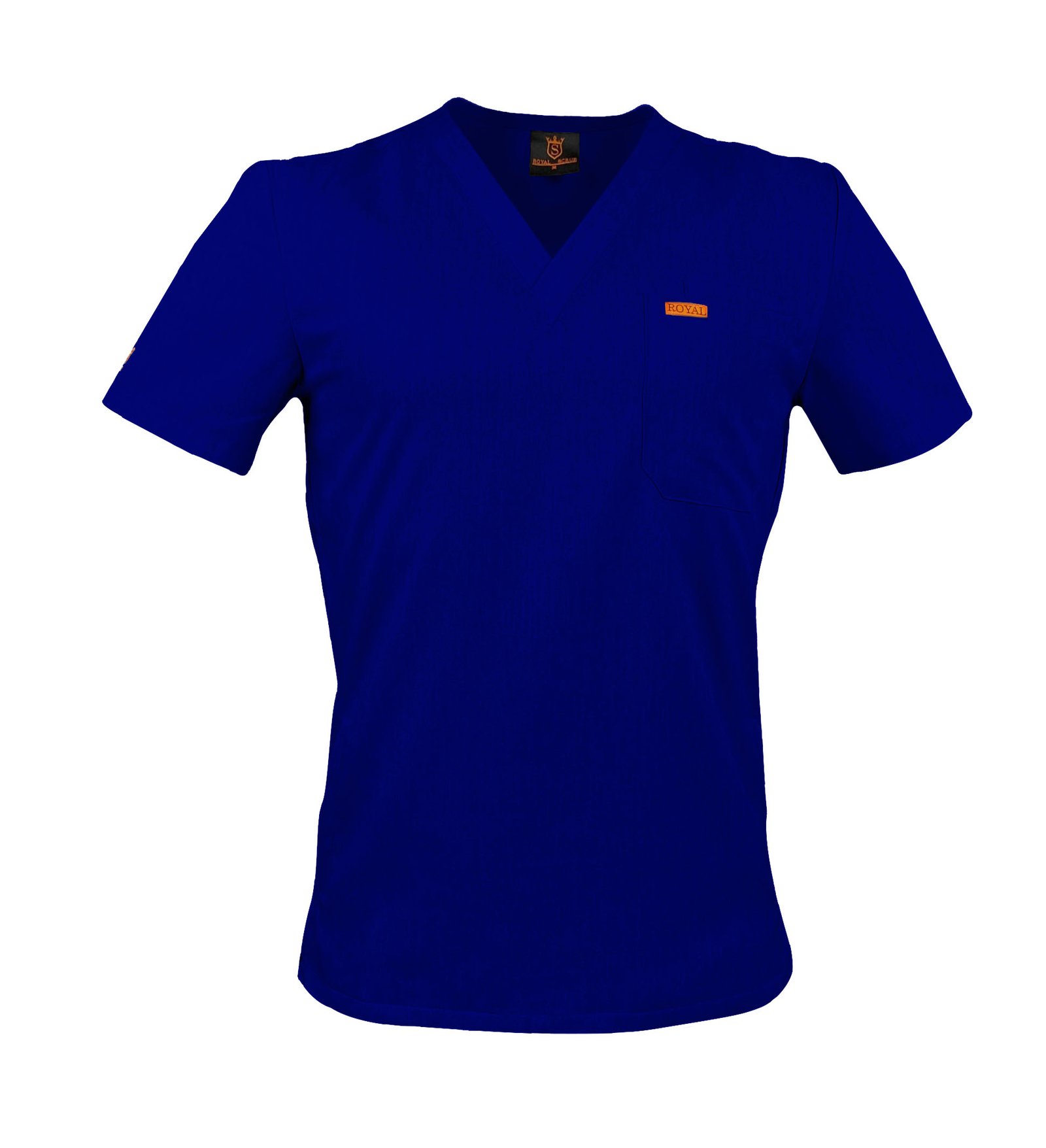 Bluza medicala de barbati slim fit cu patru buzunare
