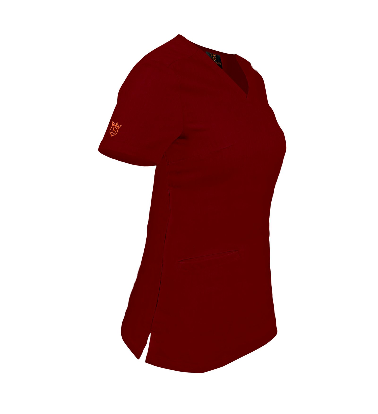 Bluza medicala de dama slim fit cu trei buzunare