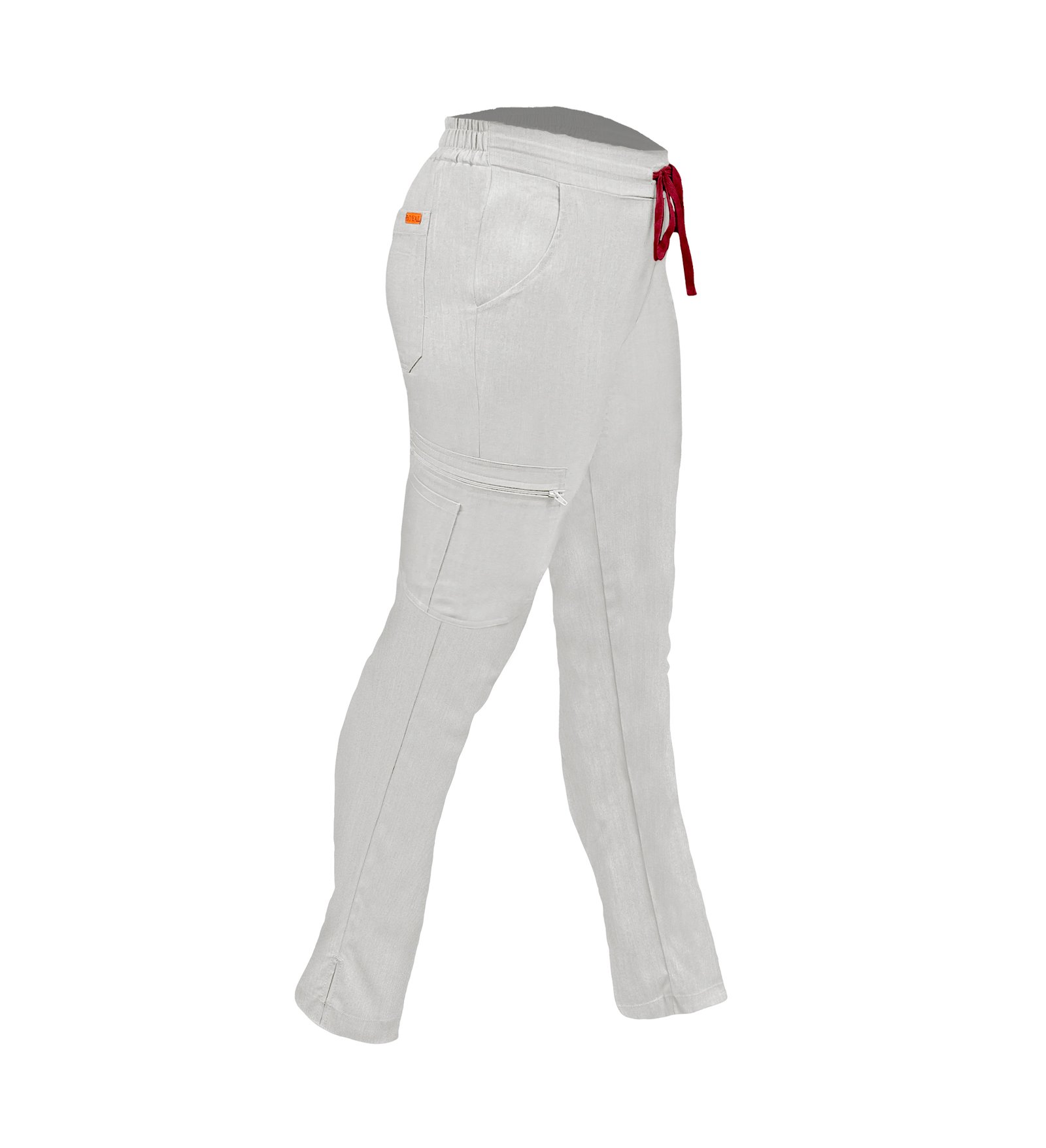 Pantalon medical de dama slim fit cu opt buzunare