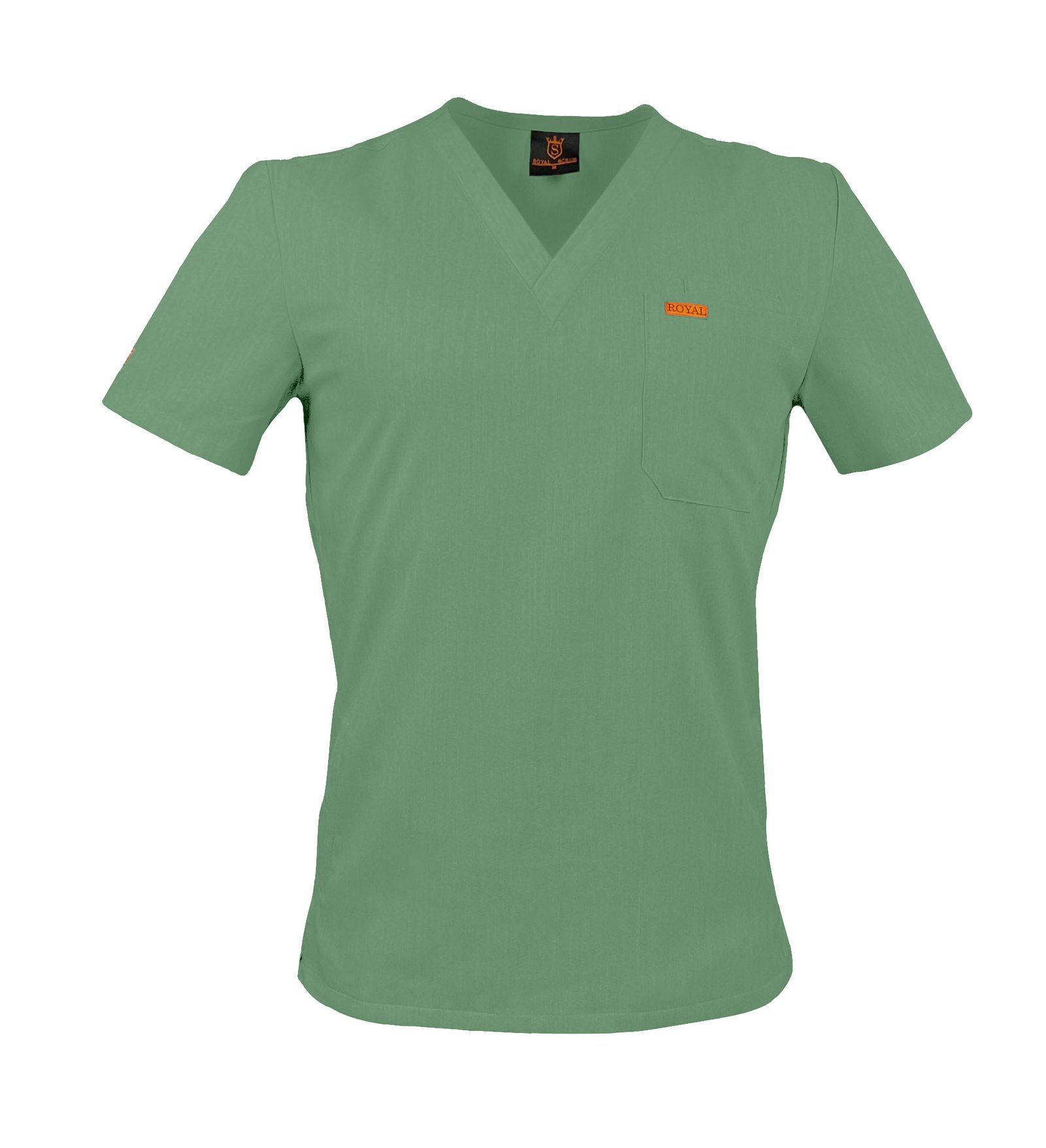 Bluza medicala de barbati slim fit cu patru buzunare