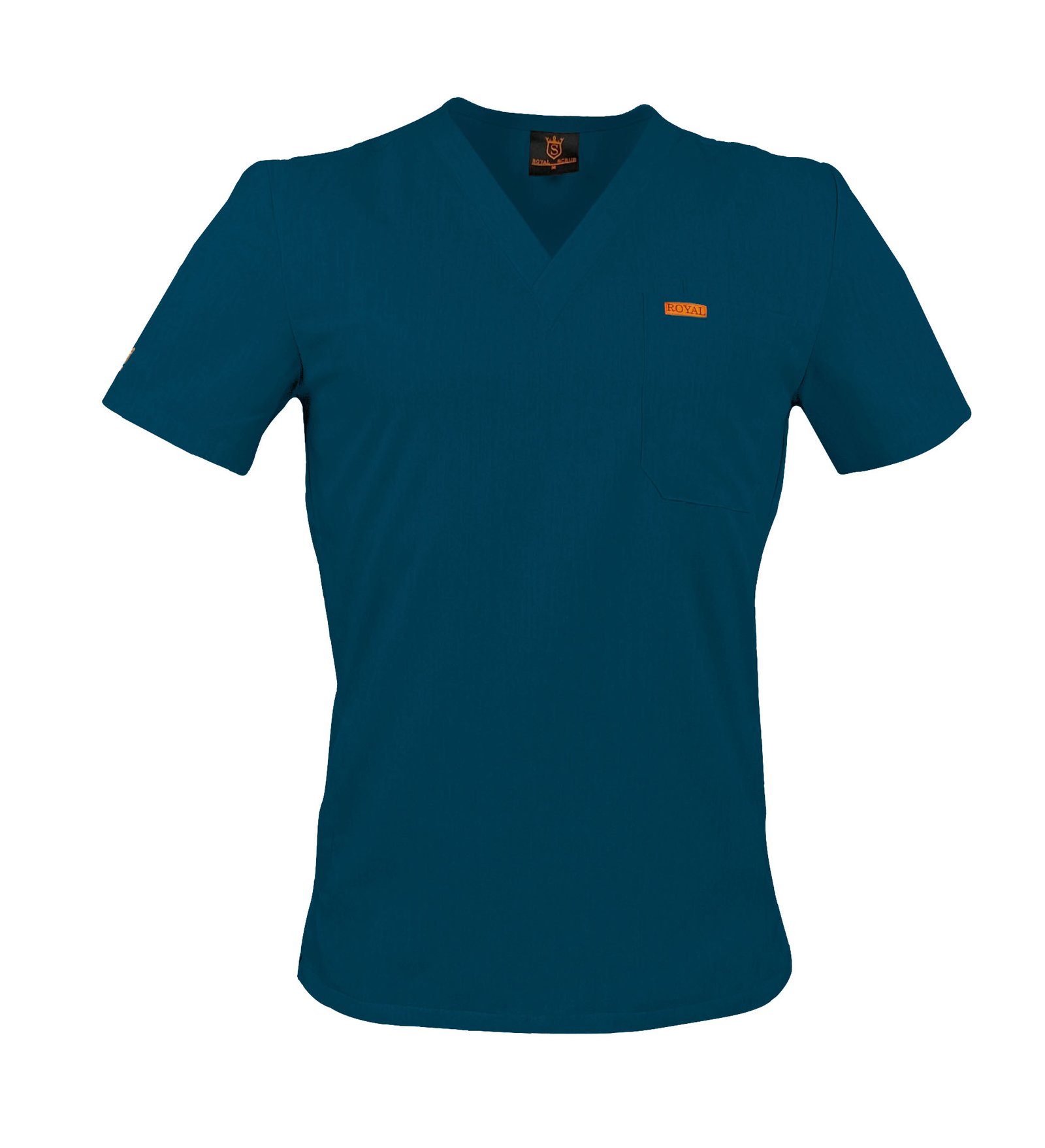 Bluza medicala de barbati slim fit cu patru buzunare