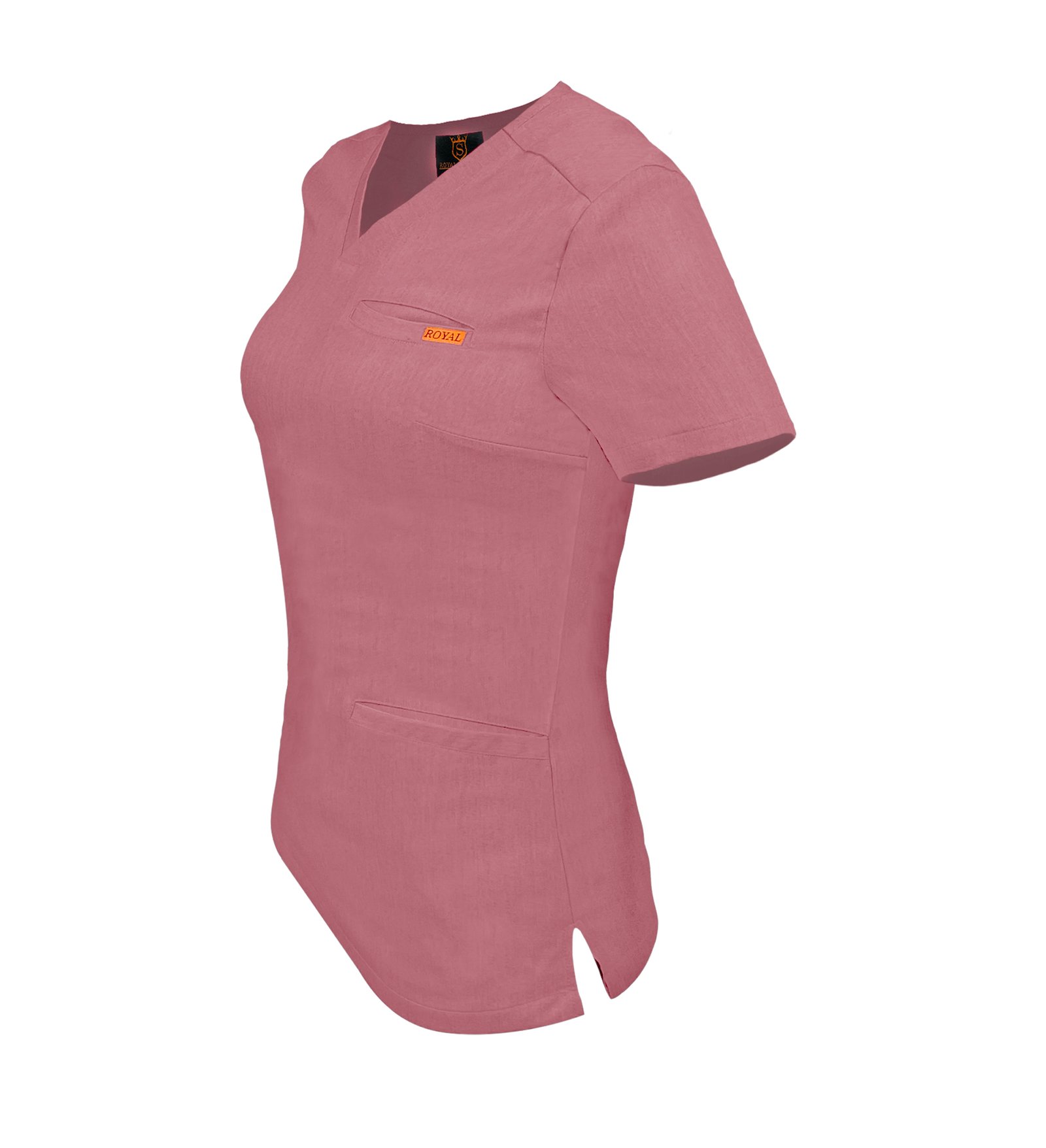 Bluza medicala de dama slim fit cu trei buzunare