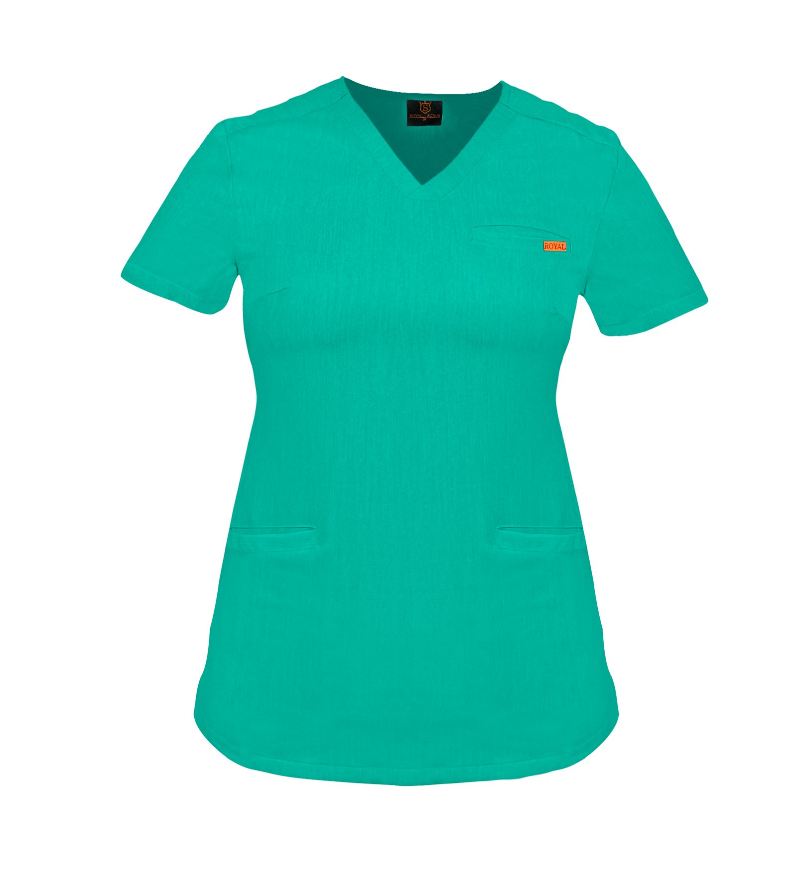 Bluza medicala de dama slim fit cu trei buzunare