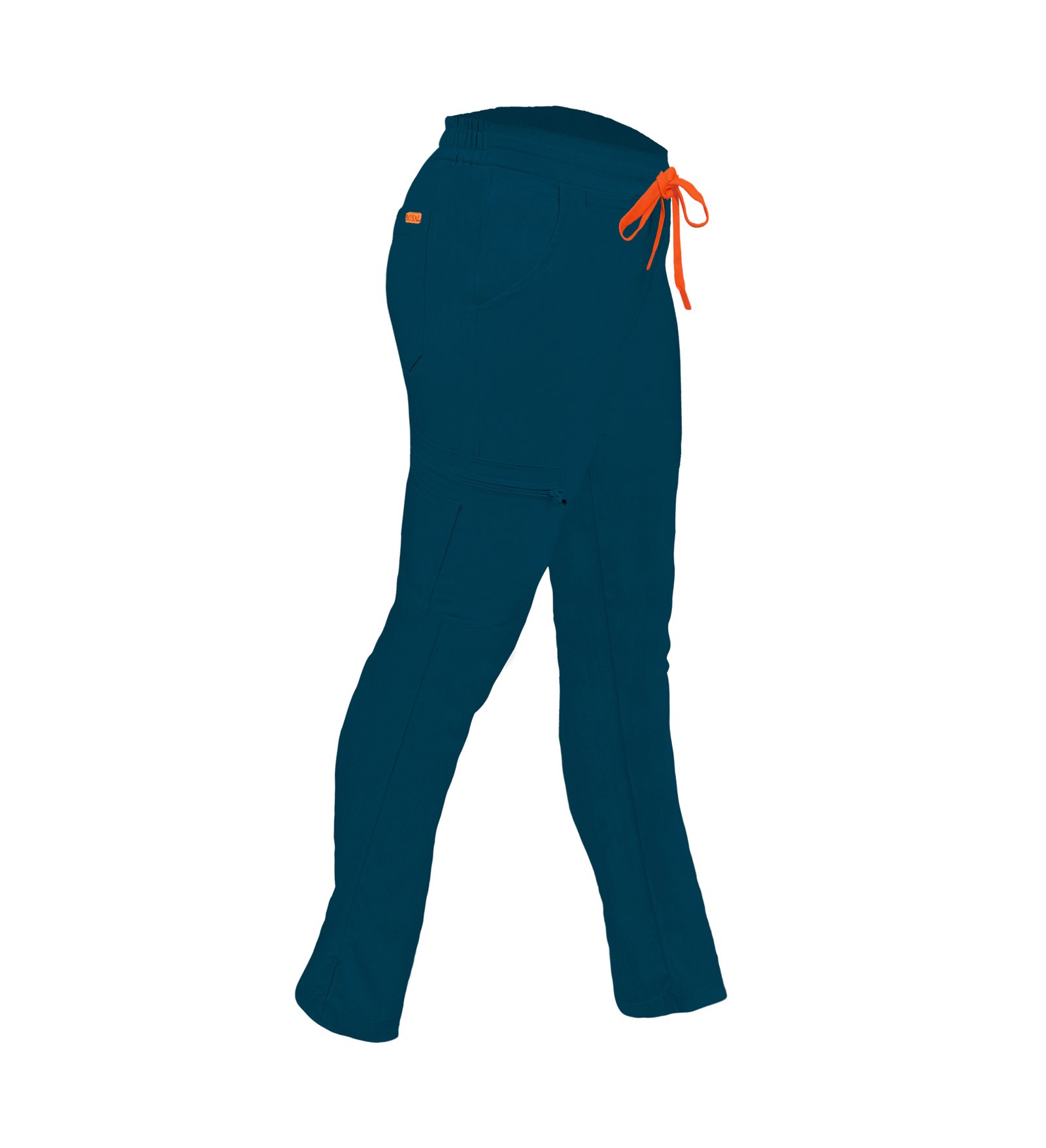 Pantalon medical de dama slim fit cu zece buzunare