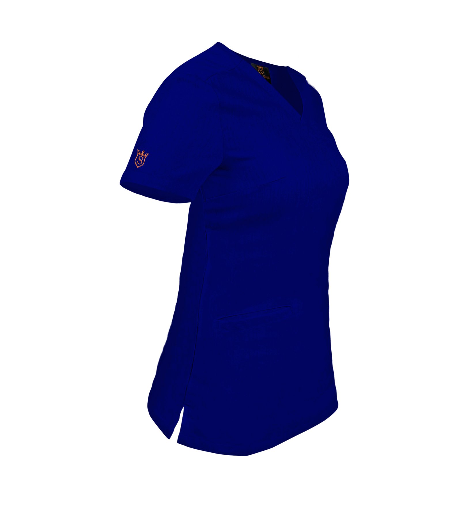 Bluza medicala de dama slim fit cu trei buzunare