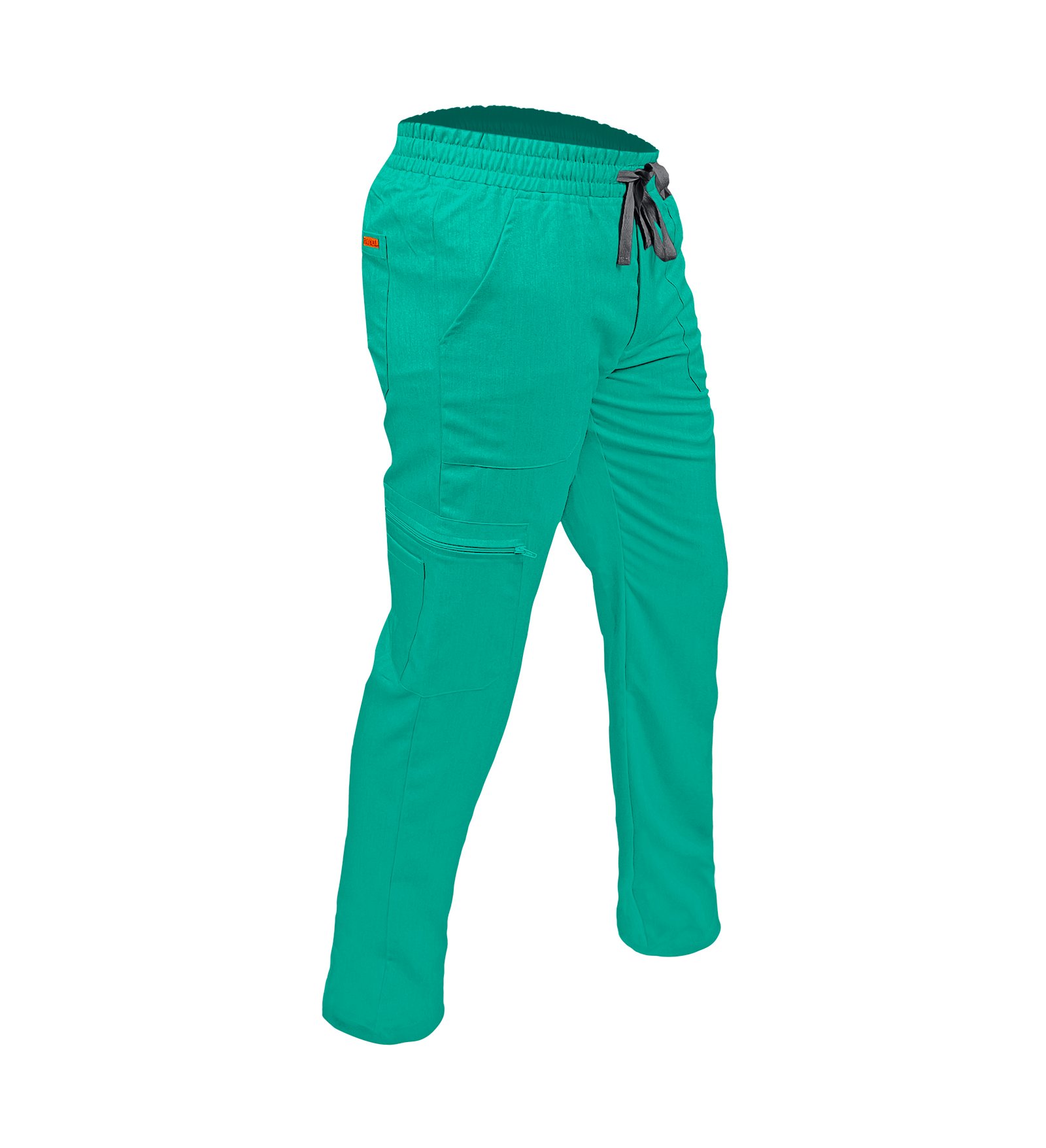 Pantalon medical de barbati slim fit cu opt buzunare