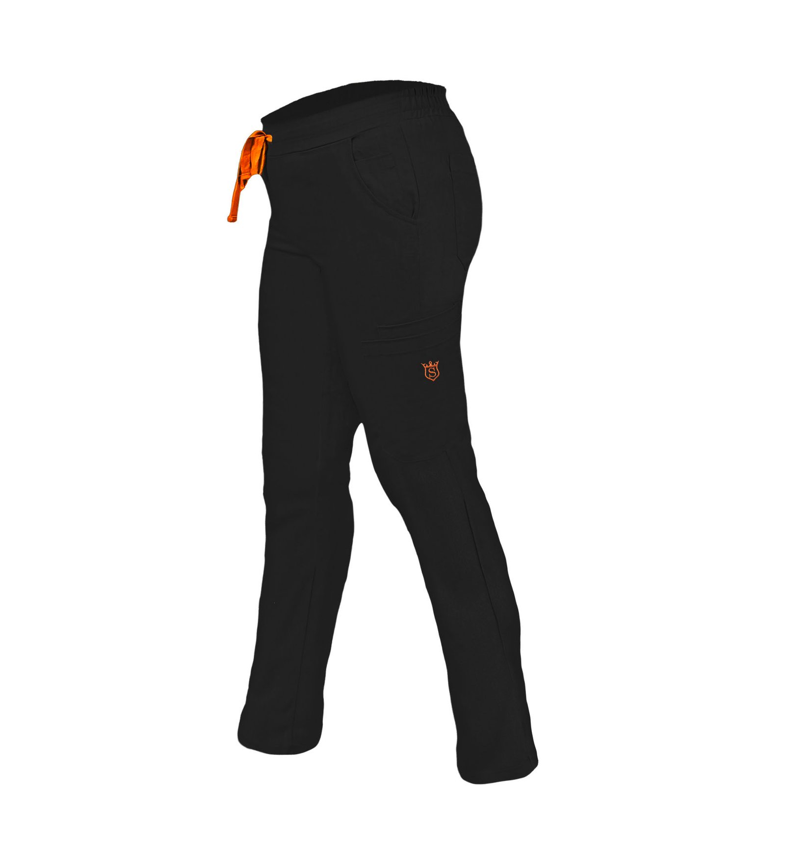 Pantalon medical de dama slim fit cu zece buzunare