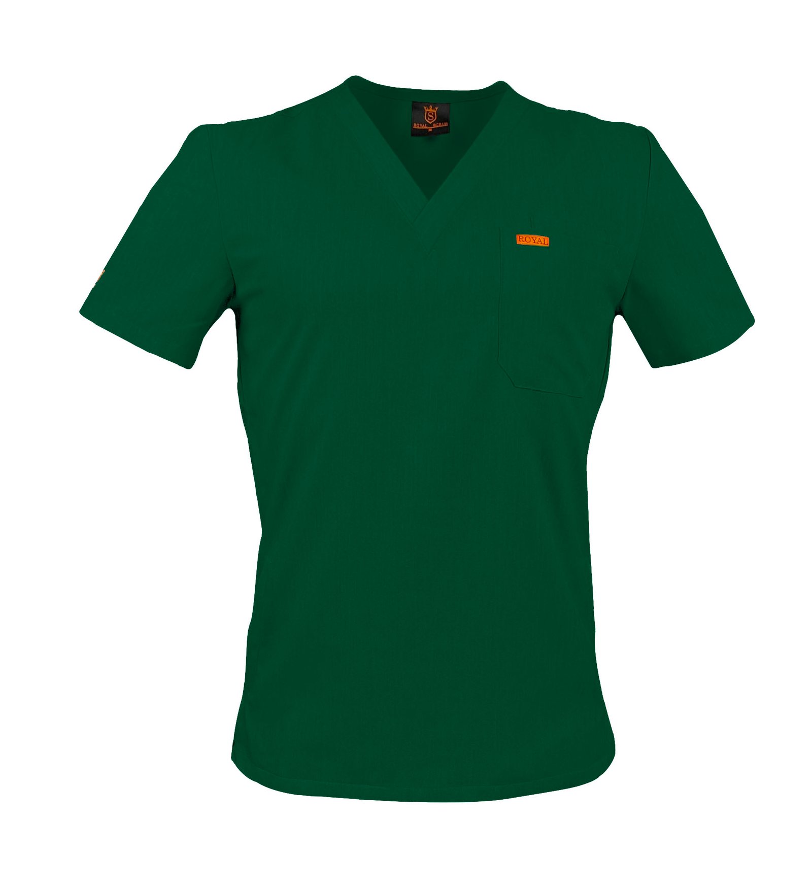 Bluza medicala de barbati slim fit cu patru buzunare