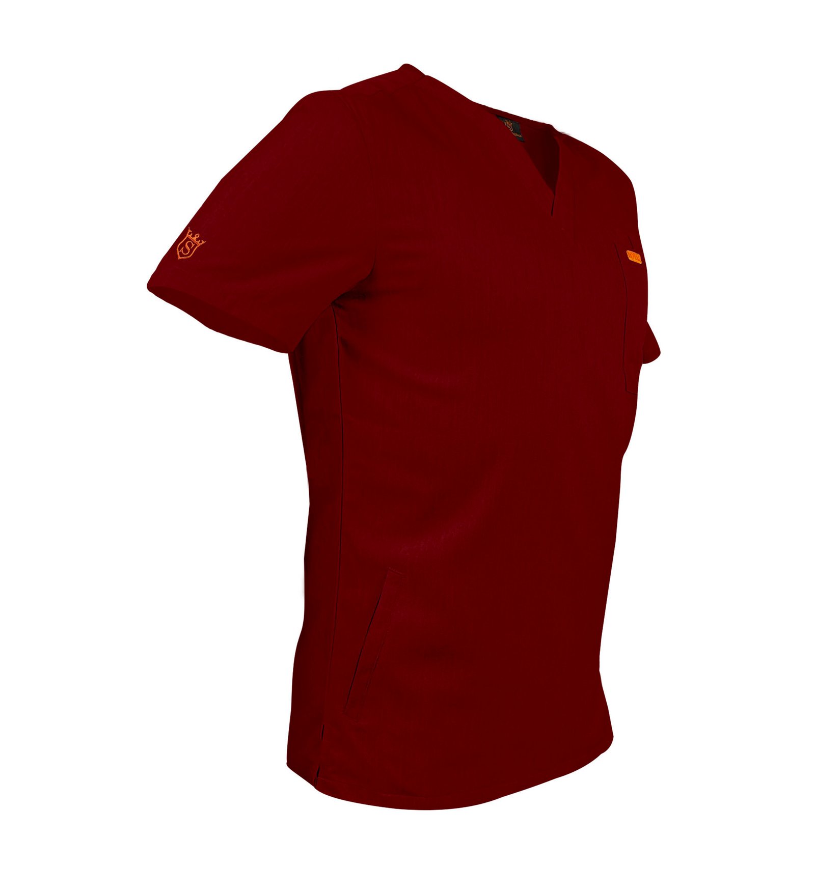 Bluza medicala de barbati slim fit cu patru buzunare