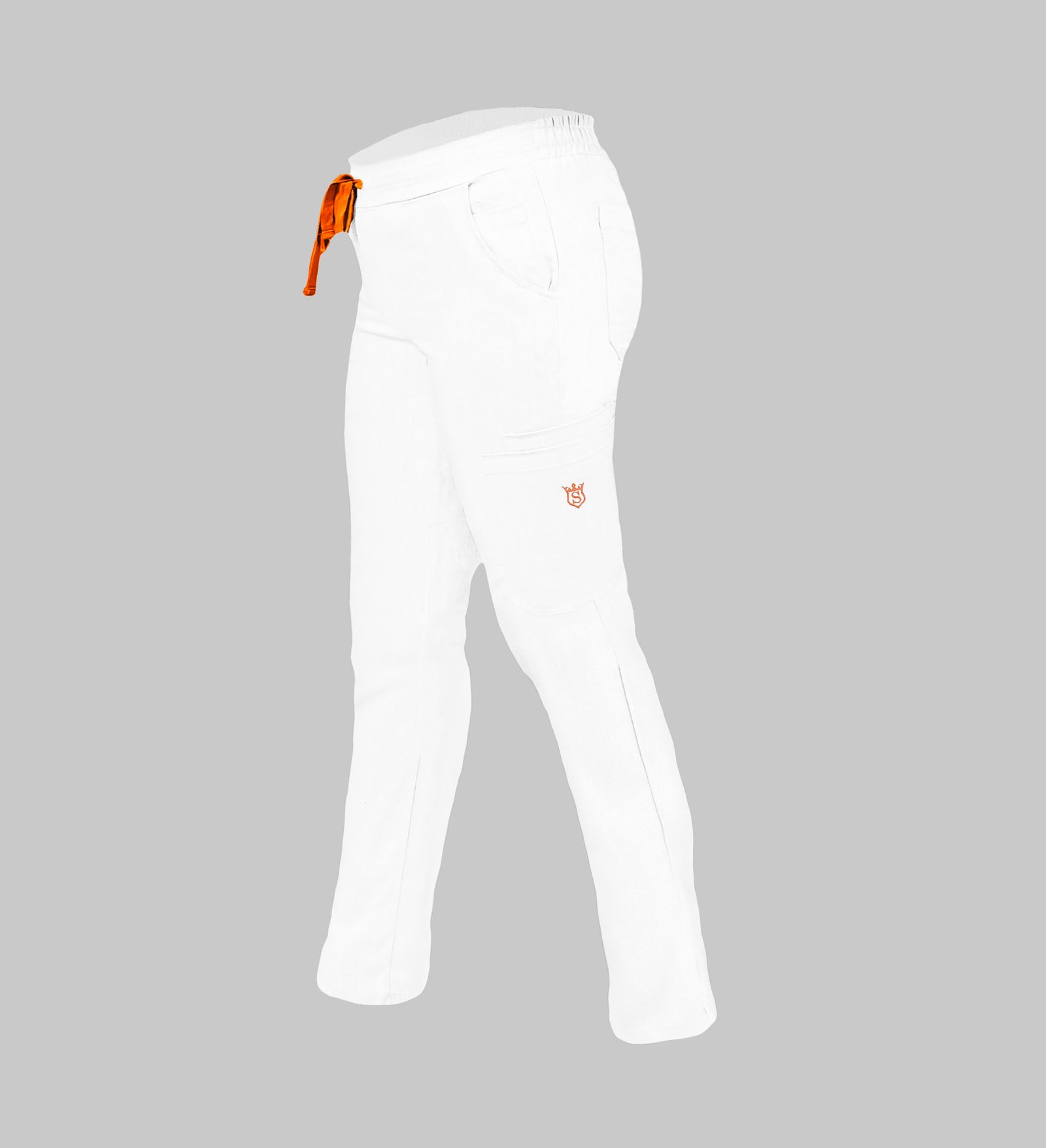 Pantalon medical de dama slim fit cu zece buzunare