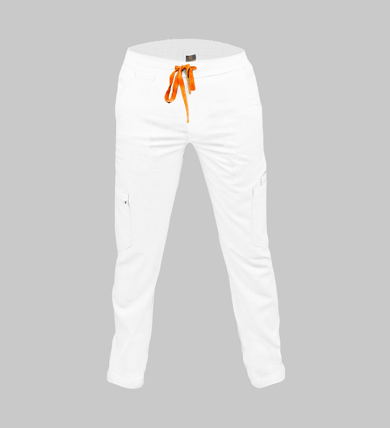 Pantalon medical de barbati slim fit cu zece buzunare