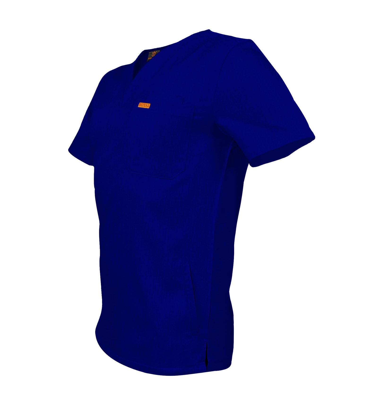 Bluza medicala de barbati slim fit cu patru buzunare