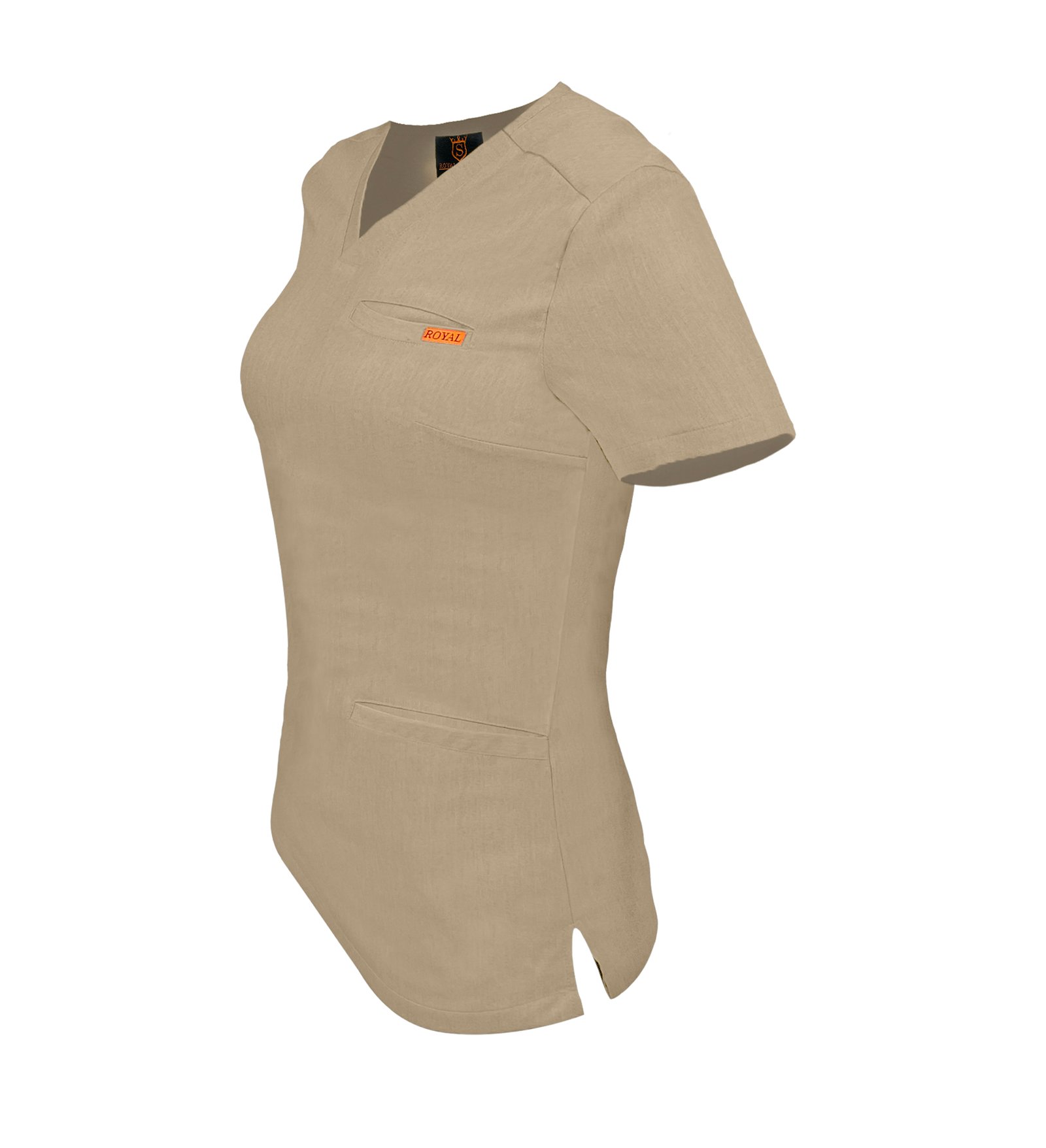 Bluza medicala de dama slim fit cu trei buzunare