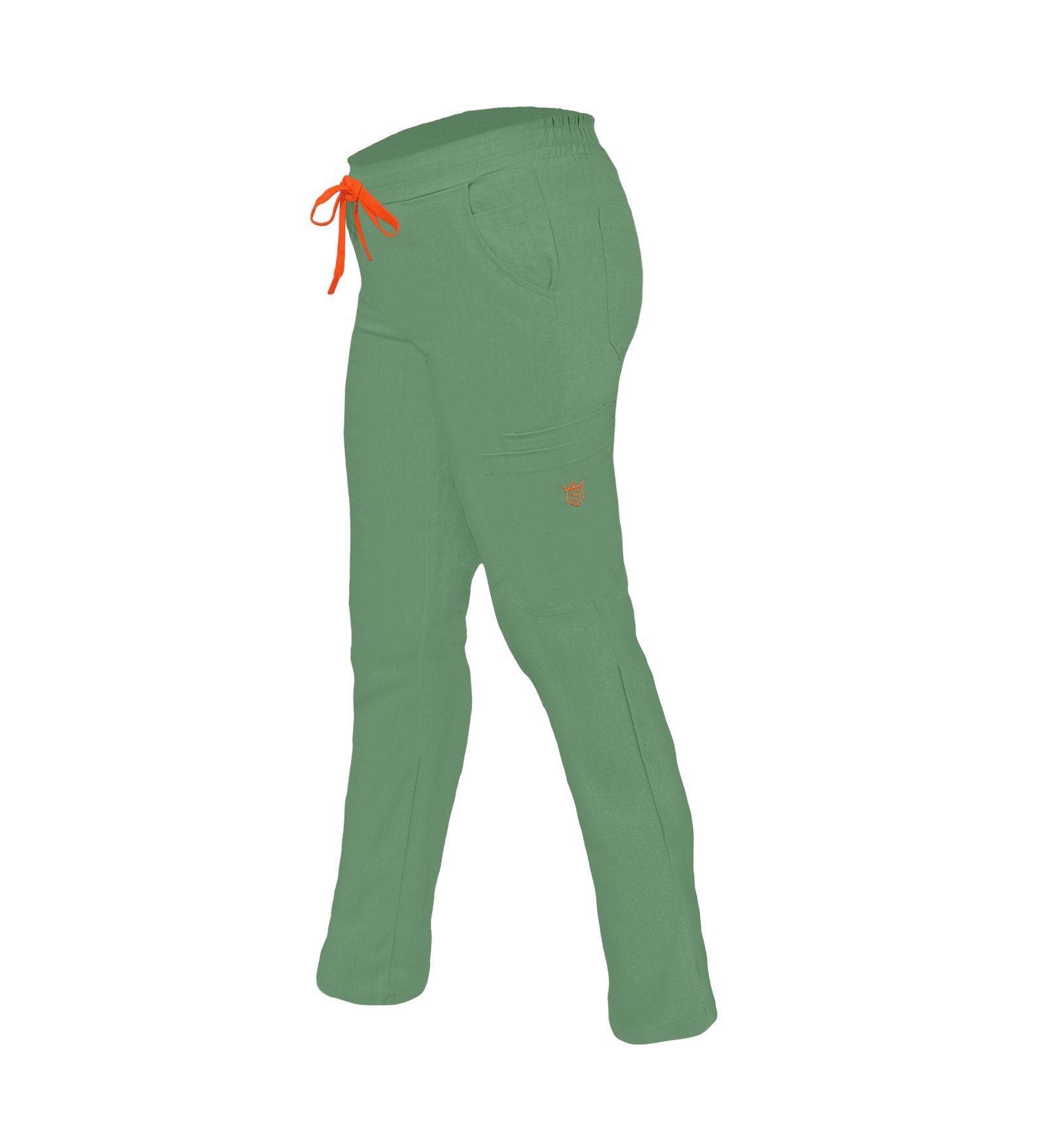 Pantalon medical de dama slim fit cu zece buzunare