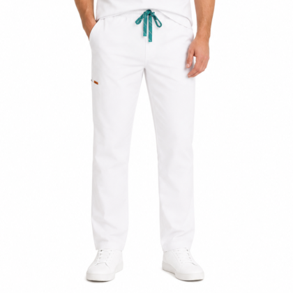 Pantalon medical de barbati Regular fit cu sapte buzunare