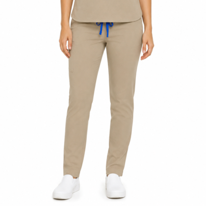 Pantalon medical de dama slim fit cu opt buzunare