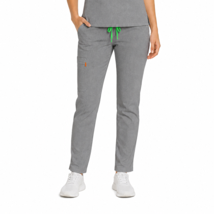 Pantalon medical de dama slim fit cu opt buzunare