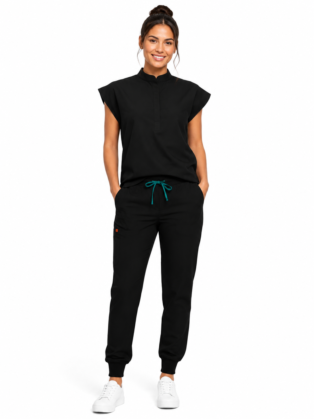 Pantalon medical de dama Jogger cu cinci buzunare