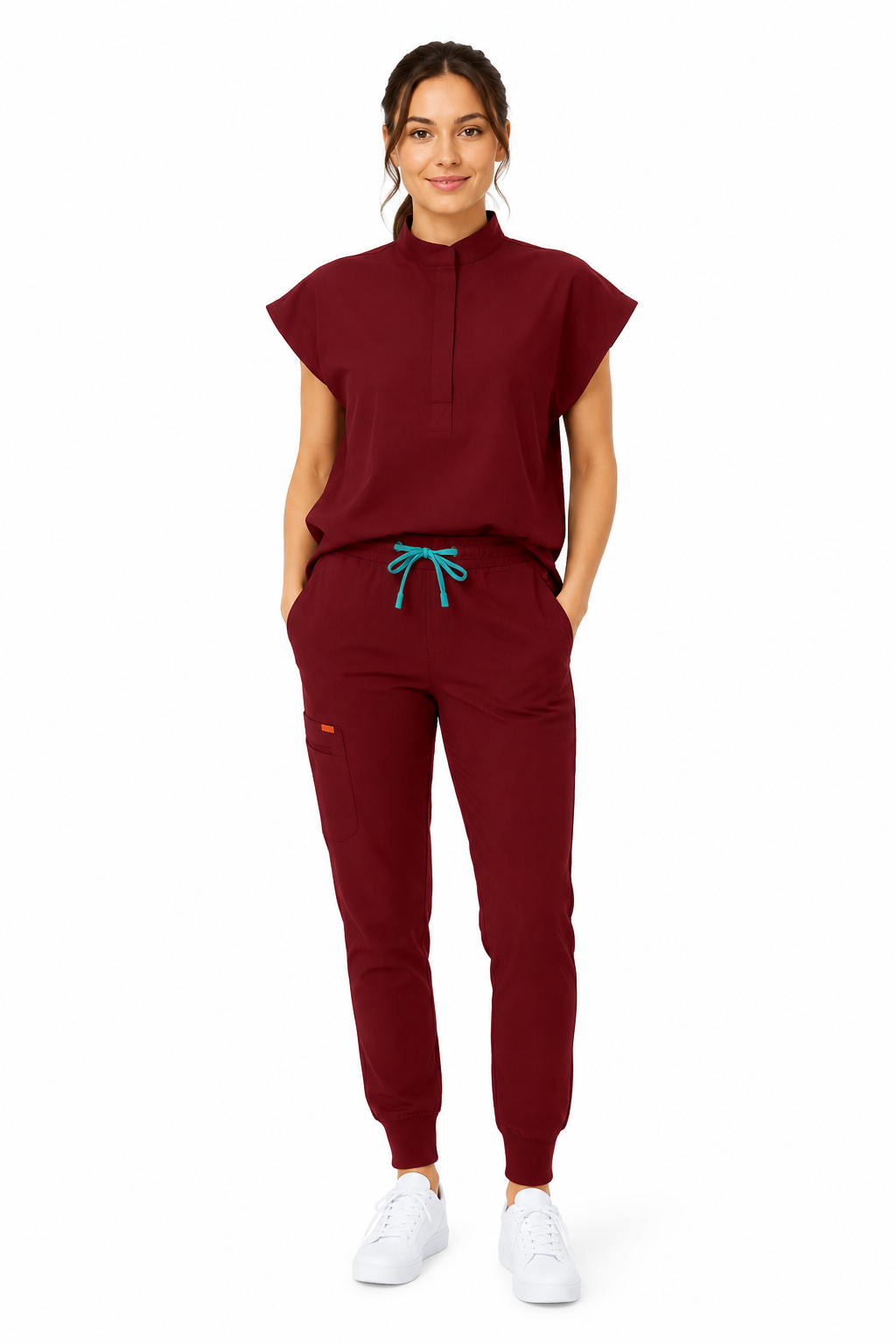 Bluza medicala de dama Butterfly cu doua buzunare